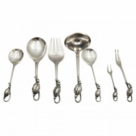 Server Palu Sterling Silver, Set isi 6