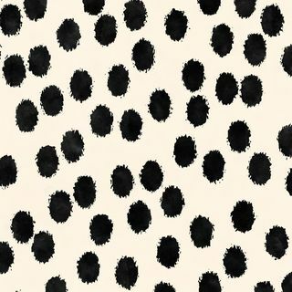 Ikat Dots Hitam dan Krem 