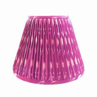 Kap Lampu Magenta Ikat Lipit