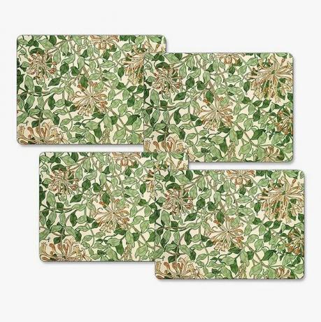 William Morris Gallery Honeysuckle Placemats, Set isi 4