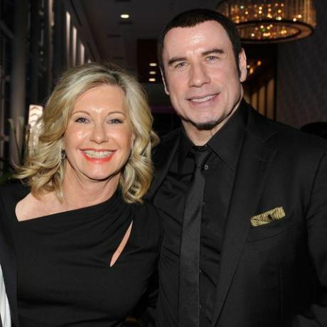 Olivia Newton-John dan John Travolta di G'day USA Black Tie Gala pada 2013