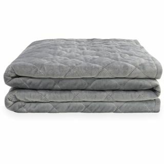 Mela Comfort Grey Cotton Double Weighted Blanket 7kg