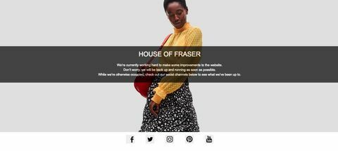 Situs House of Fraser offline