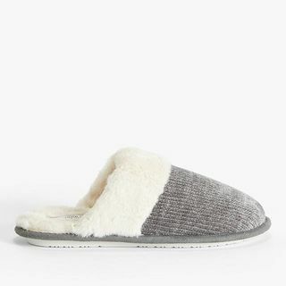 John Lewis Faux Fur Chenille Mule Sandal