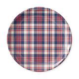 Newport Plaid Melamine Dinner Plates