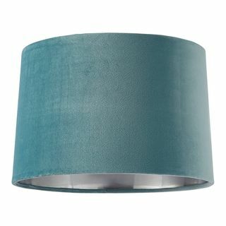 Samet Velvet Drum Shade Duck Egg