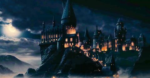 kastil hogwarts, seperti yang terlihat dalam serial film harry potter