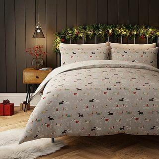 Bertie and Friends Grey Duvet Cover dan Pillowcase Set