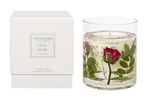 John Lewis Stoneglow Nature's Gift Red Roses Gel Lilin Beraroma