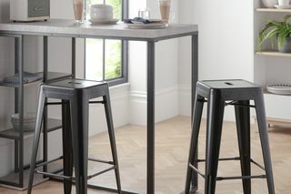 Argos Home Stone Effect Bar Table & 2 Kursi Bar