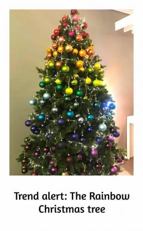 John Lewis Rainbow Christmas Tree 2018 - Tren dekorasi pohon Natal