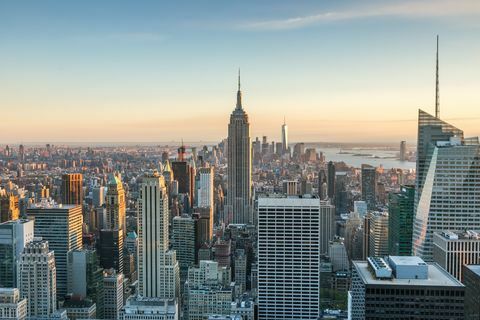 Empire State Building dan Manhattan Skyline, Kota New York, Amerika Serikat