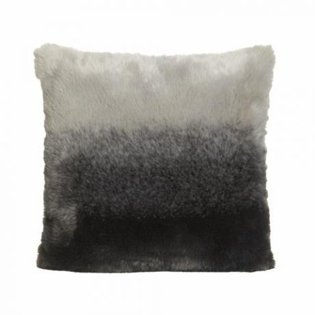 Phoebe Ombre Faux Fur Grey Cushion