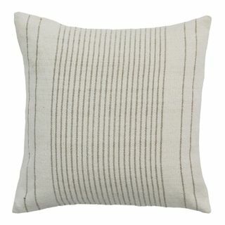 Maple Cotton Stripe Cushion di Taupe