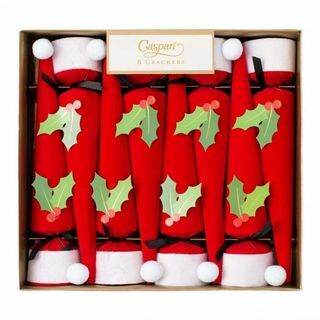 Santa Hat Cone Christmas Crackers - Kotak berisi 8