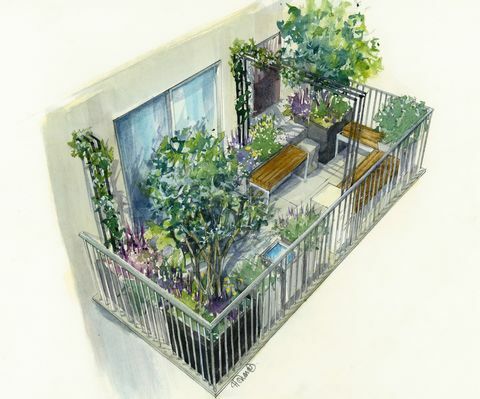 chelsea flower show taman balkon